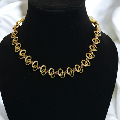 Unique Simple Necklace & Earrings Set