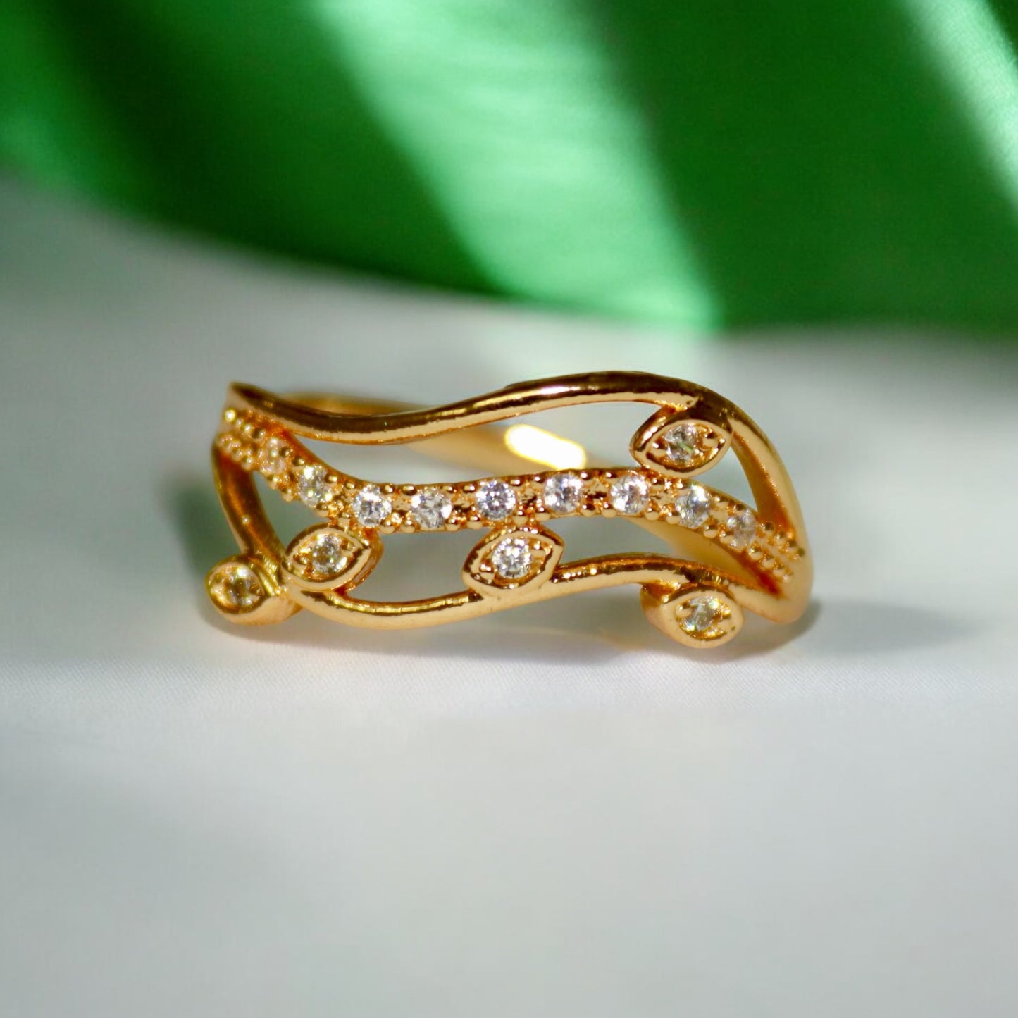 Traditional Design A D Stone Ring