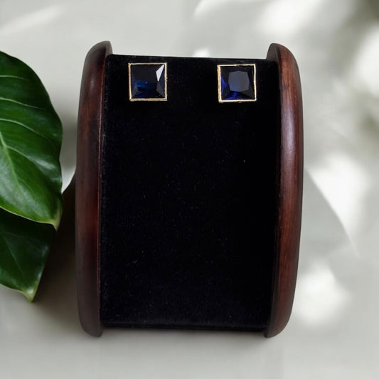 Single Stone Studs (square)