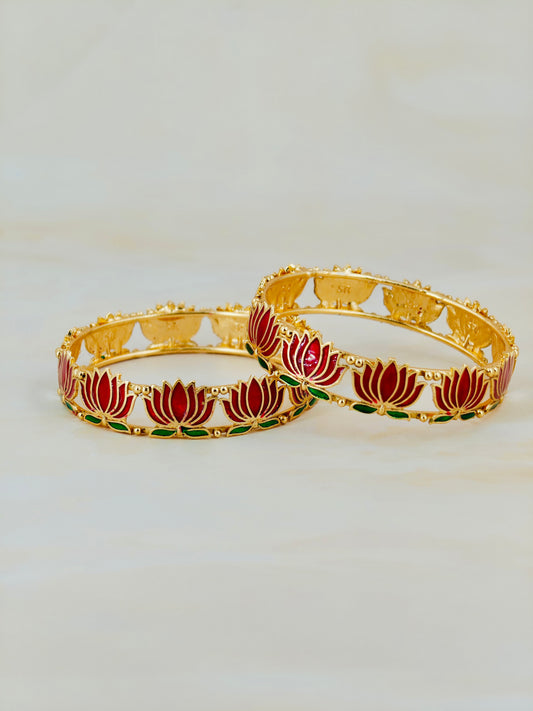 Trending Lotus Bangle Pink