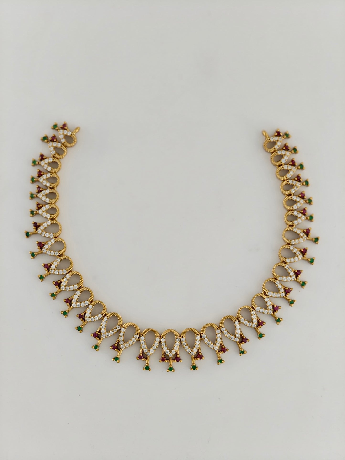 Mehandi Antique Necklace with stones