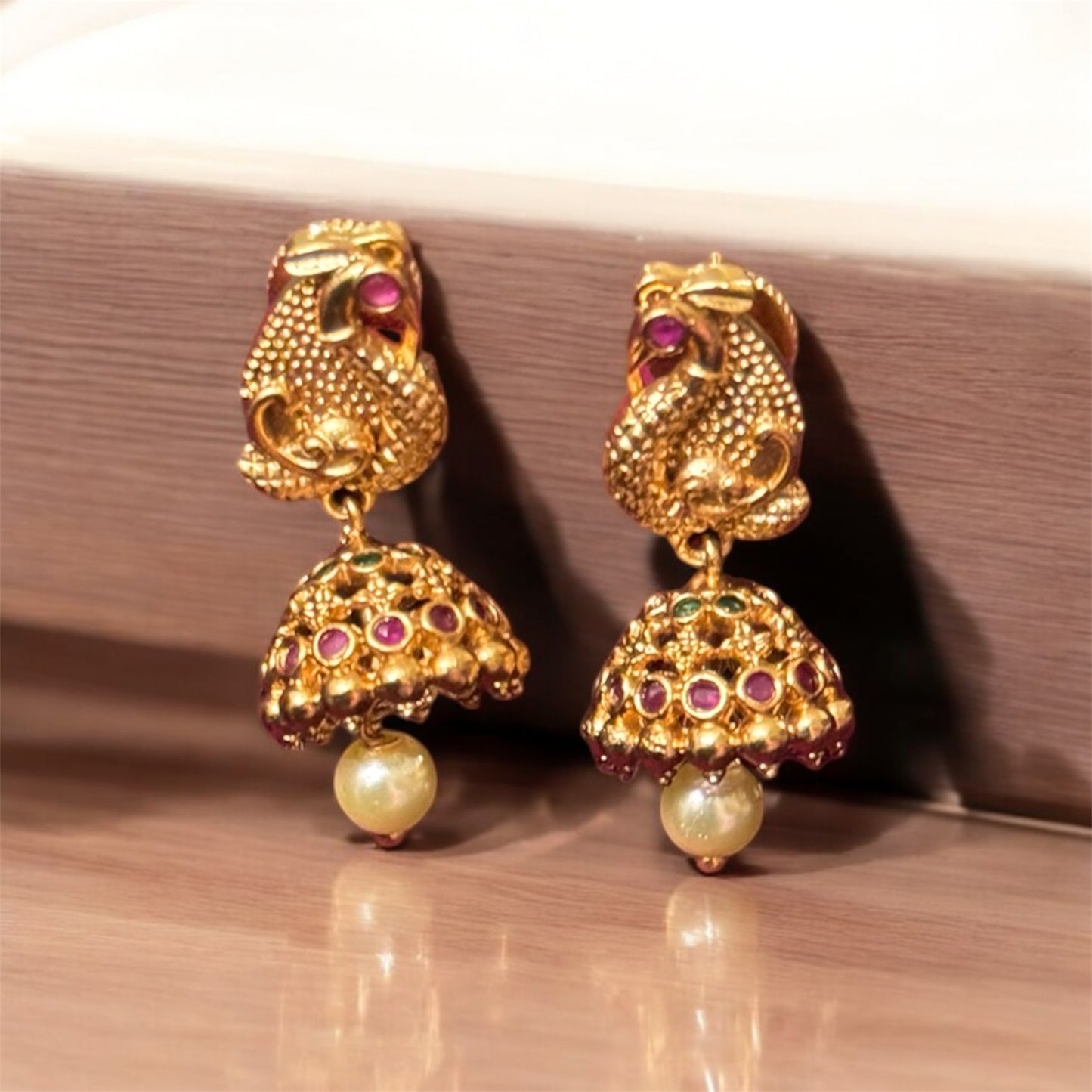 Beautiful Simple Haaram & Jumka Set