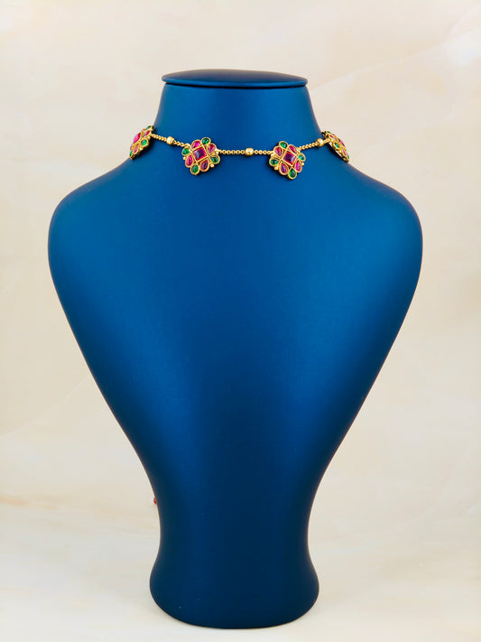 Ruby and Green Kemp Choker