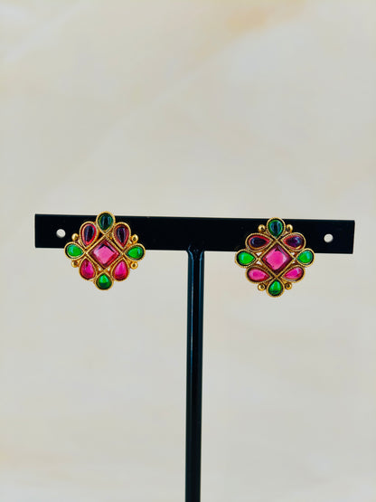 Ruby and Green Kemp Choker