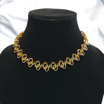 Unique Simple Necklace & Earrings Set