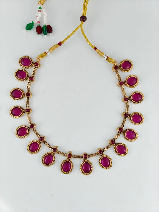 Beautiful Ruby stone Necklace