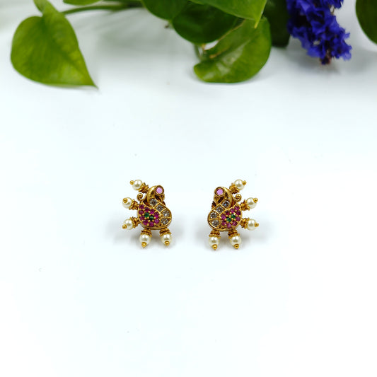 Traditional Kemp Peacock Ear Studs