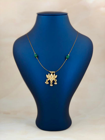 Single Pendant Lotus Invisible Necklace