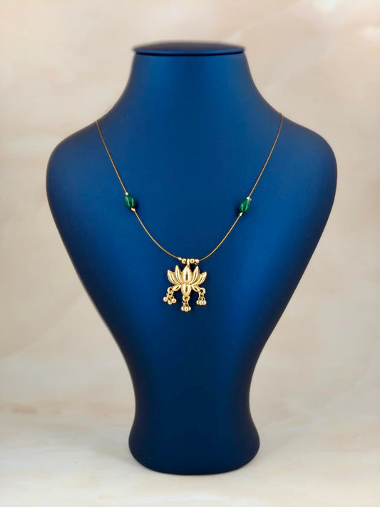 Single Pendant Lotus Invisible Necklace