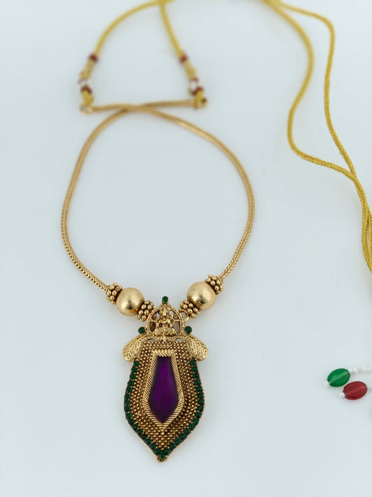 Nagapadam Pendant Necklace Vadamalli Colour