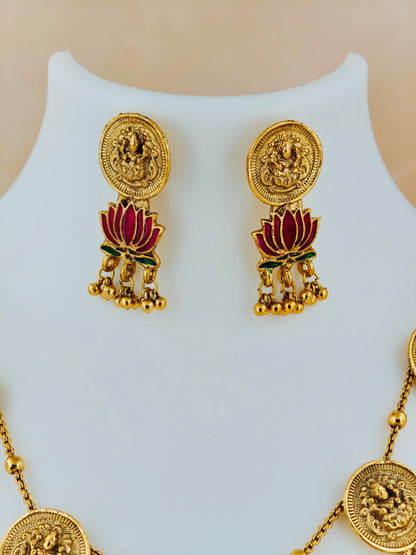 Trending Lotus Coin Necklace