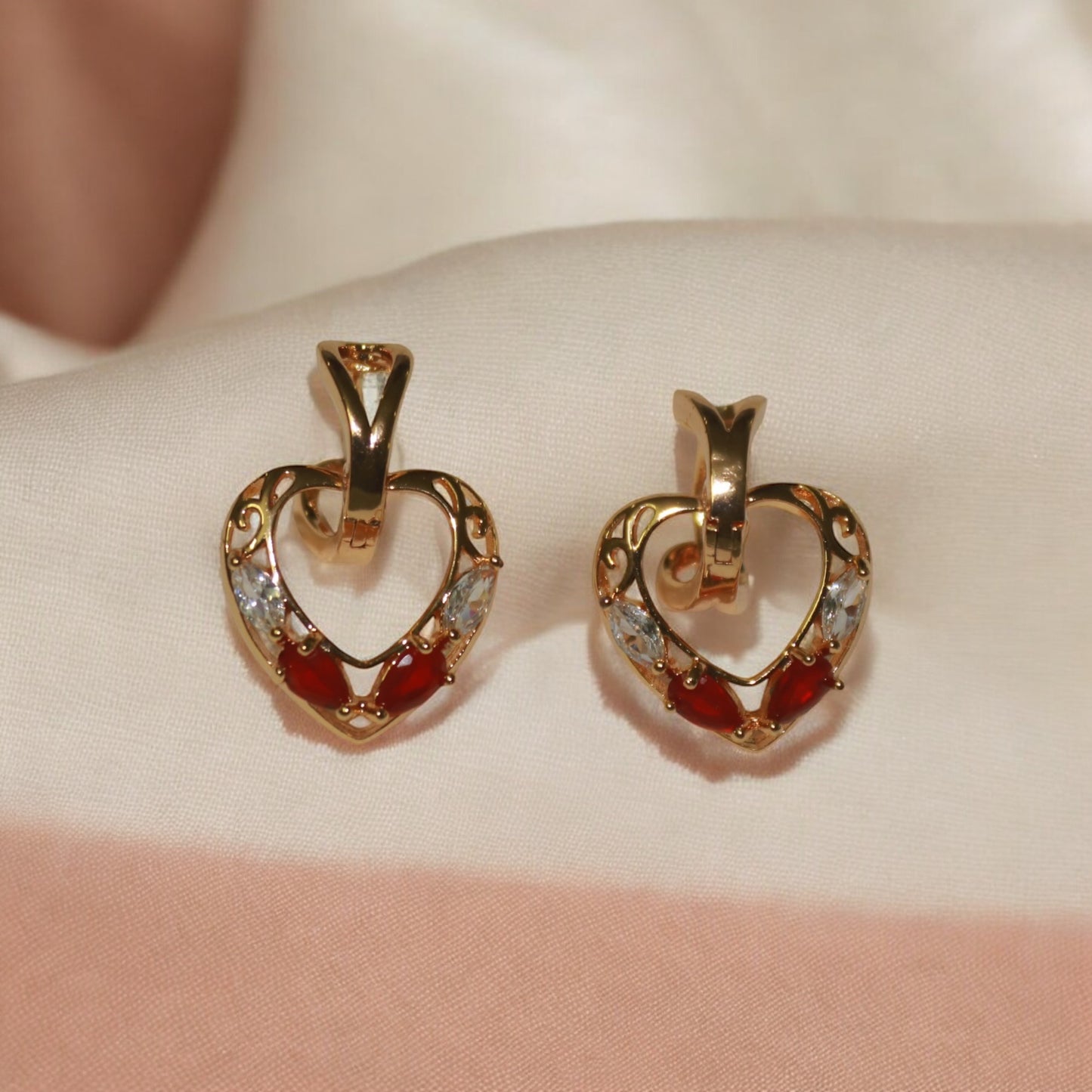 Heart Design Earrings