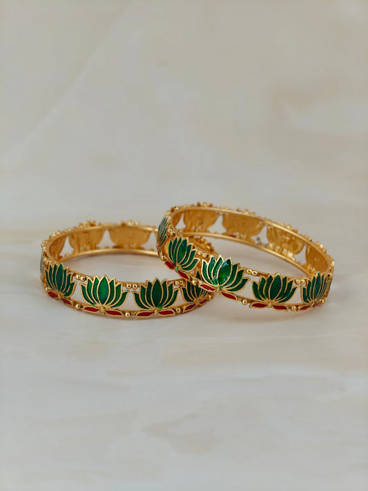 Trending Lotus Bangle Green