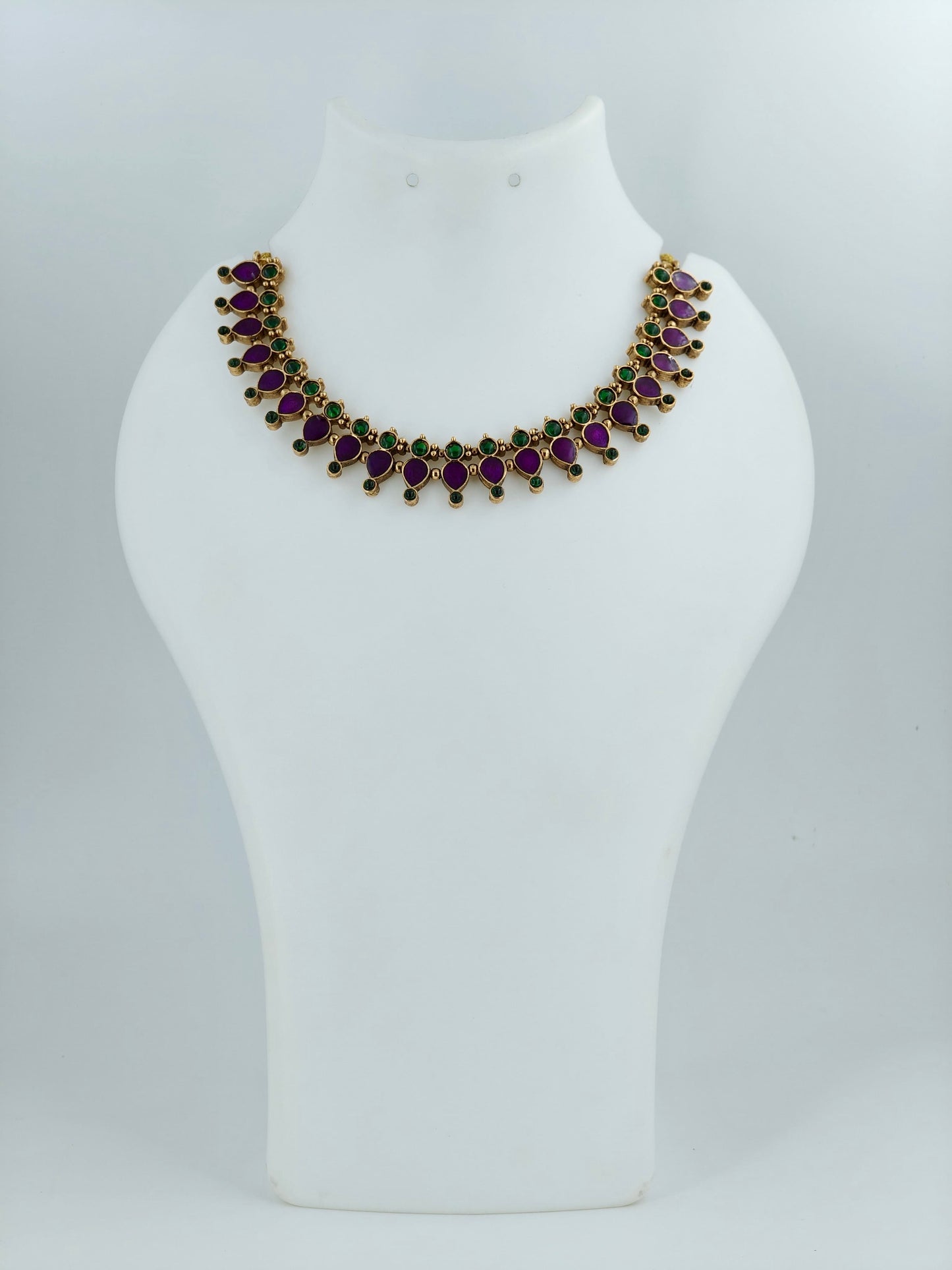 Beautiful Necklace Purple & Green