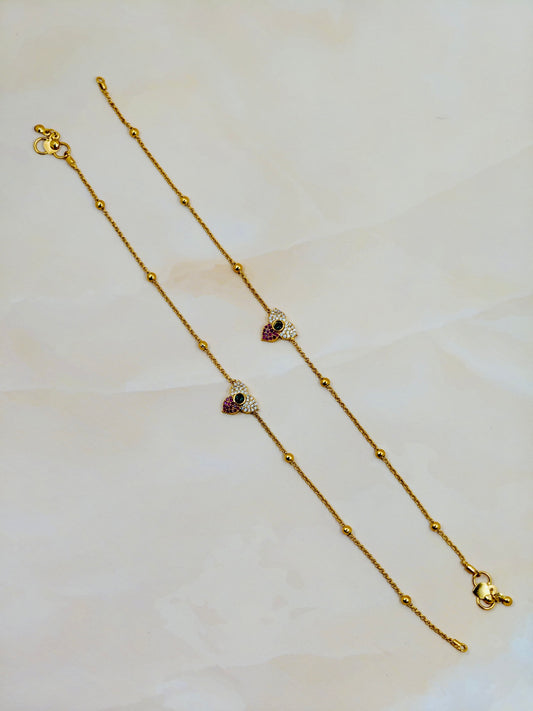Premium Floral Anklet