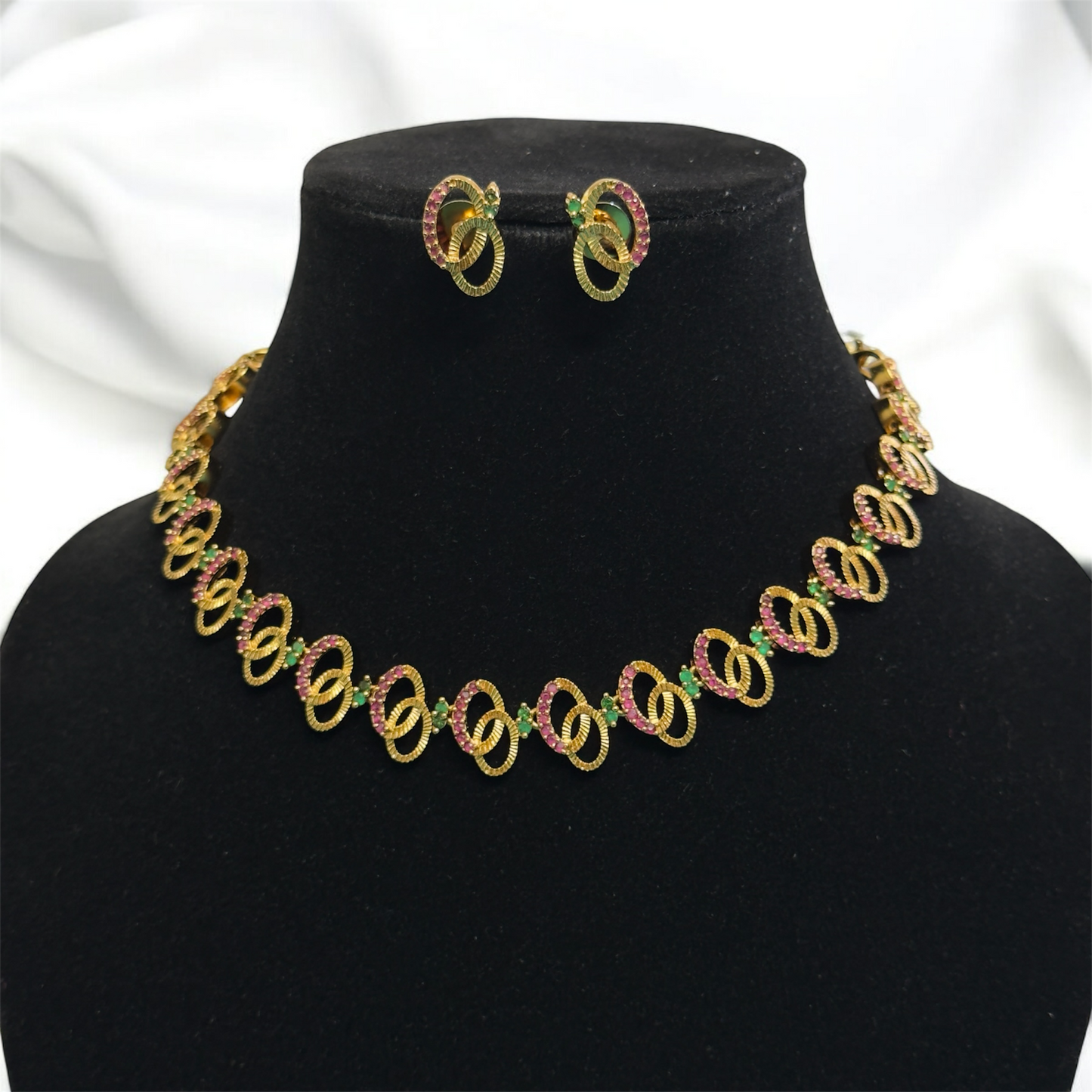 Unique Simple Necklace & Earrings Set