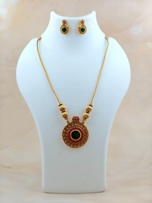 Traditional Coin Pendant Necklace