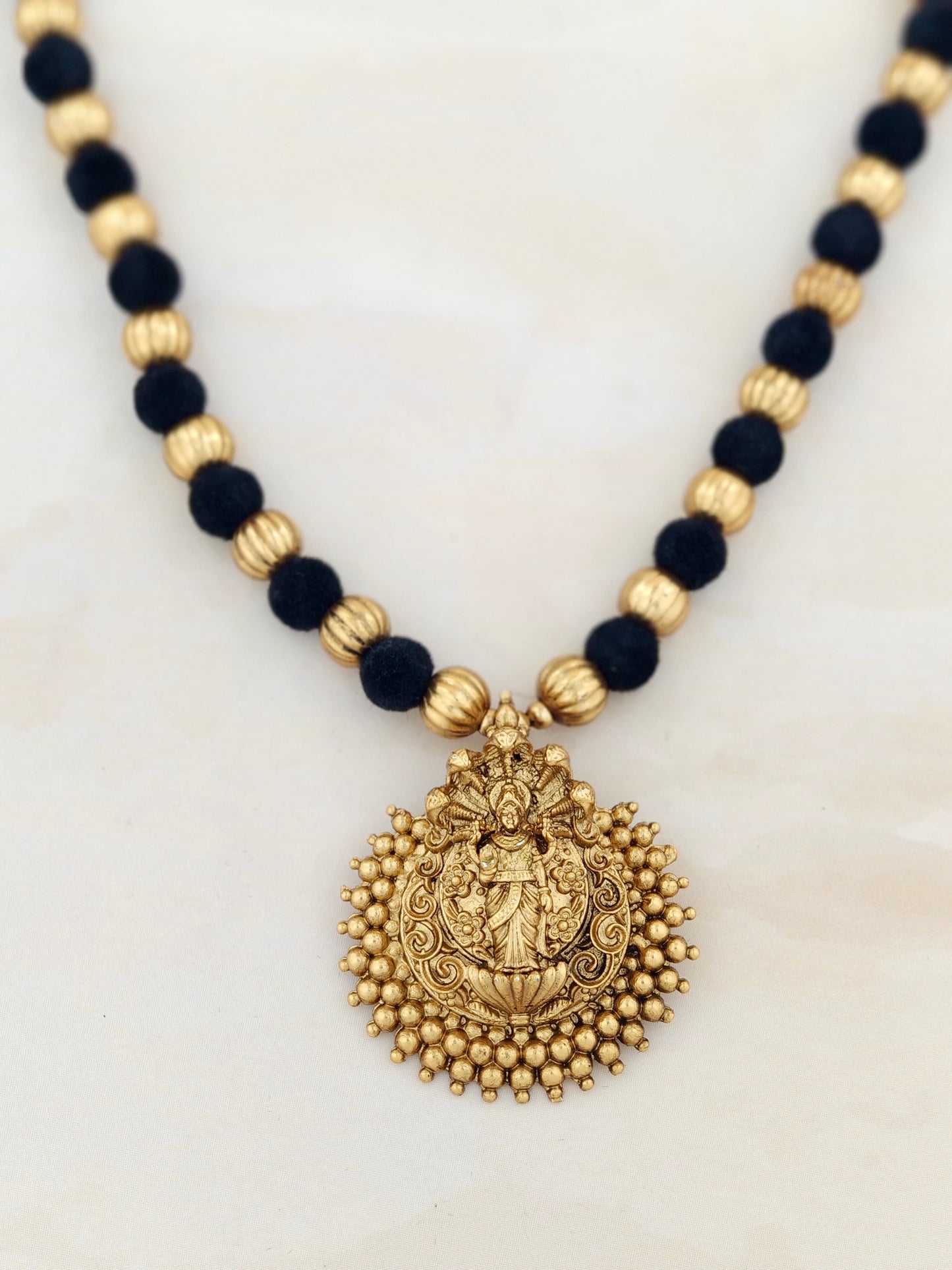 Beautiful Black Thread Necklace