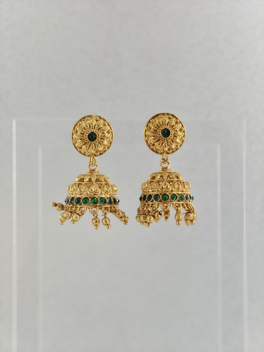 Beautiful Jumka Green stone