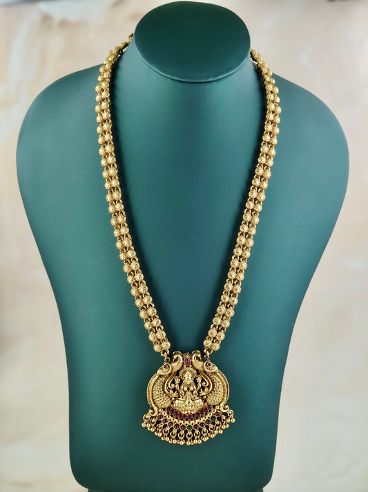 Premium Peacock Lakshmi pendant Haaram