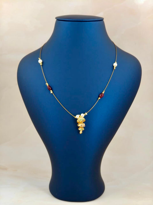 Beautiful Jumki Pendant Invisible Chain