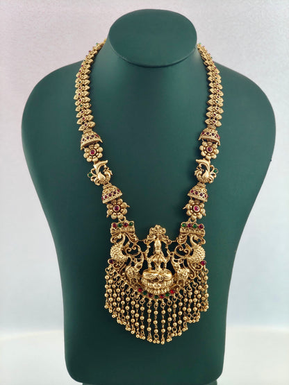 Beautiful Lakshmi Beads Hanging Haaram
