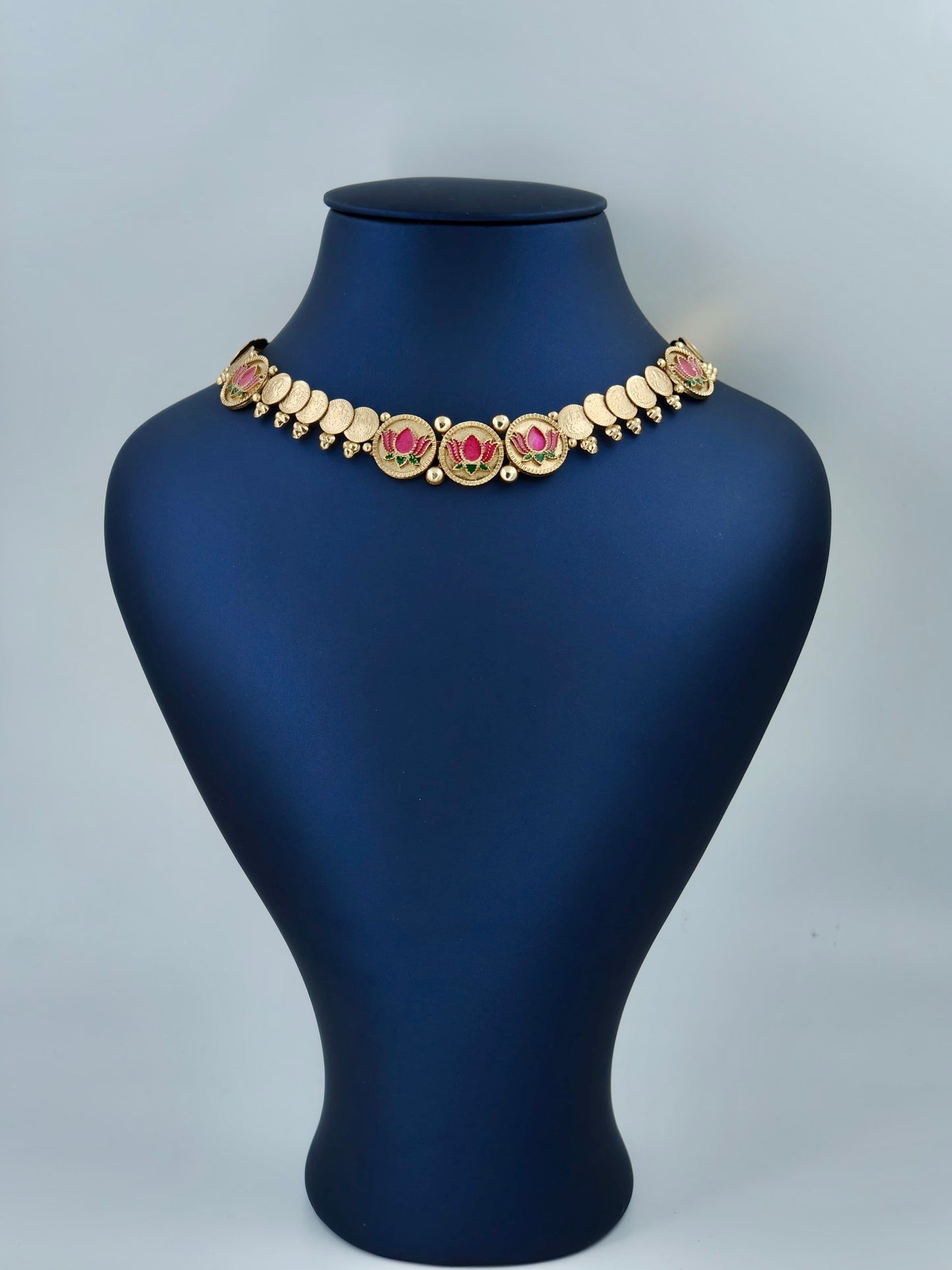 Beautiful Coin Lotus Necklace