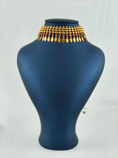 Beautiful Elakkathali in ruby stones