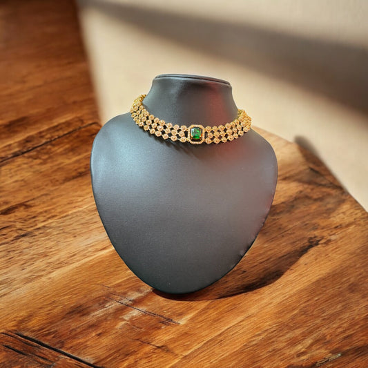 Stunning Stone Changeable Necklace & Earrings Set
