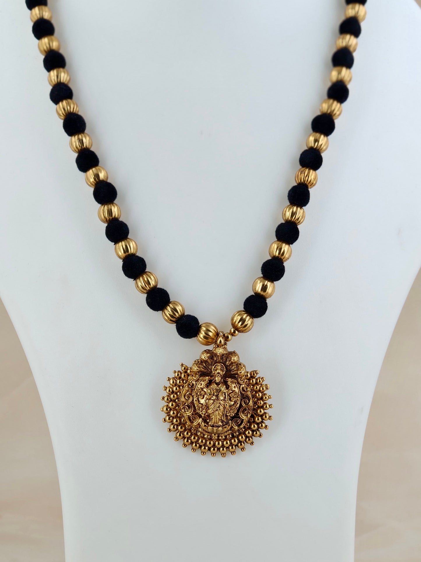 Beautiful Black Thread Necklace