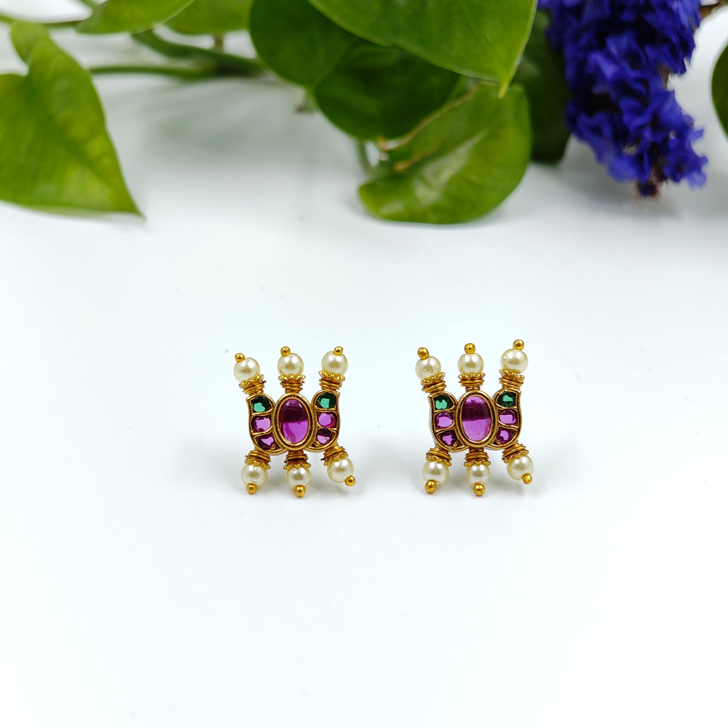 Traditional Kemp Lotus Ear Studs