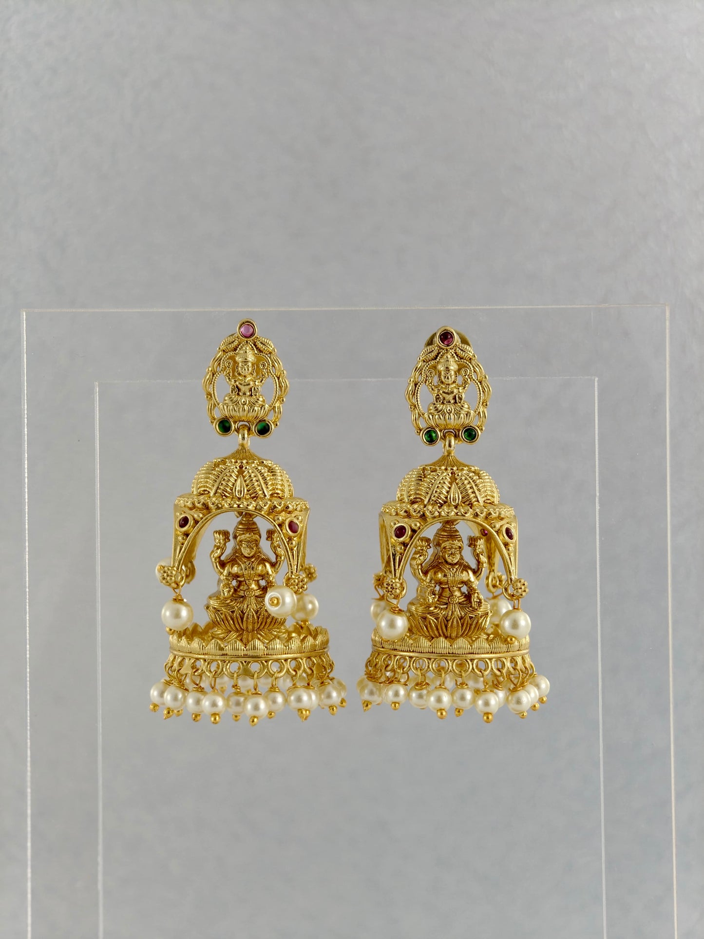 Beautiful Lakshmi Pearl Jumka