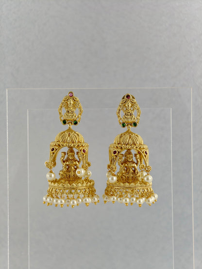 Beautiful Lakshmi Pearl Jumka
