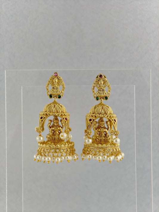 Beautiful Lakshmi Pearl Jumka