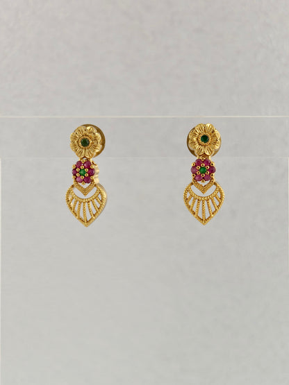 Mehandi Antique Necklace with Stones