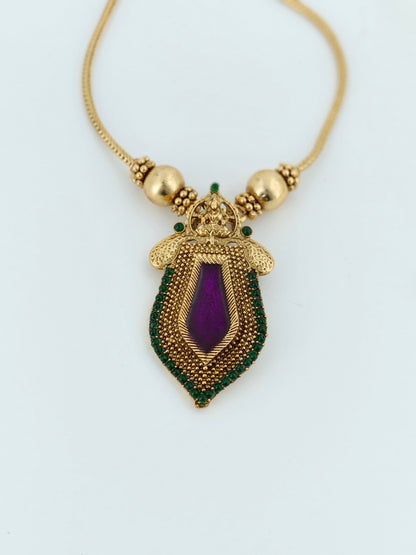 Nagapadam Pendant Necklace Vadamalli Colour