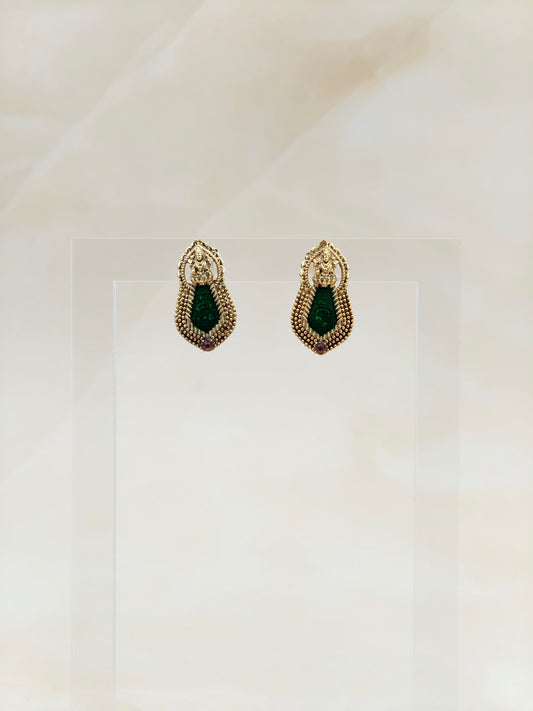 Nagapadam Pendant Necklace Green Colour