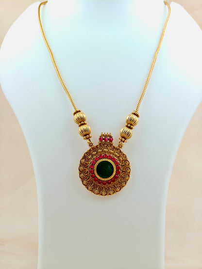 Traditional Coin Pendant Necklace