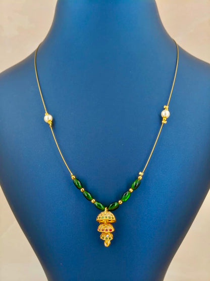 Beautiful Jumki Pendant Invisible Chain