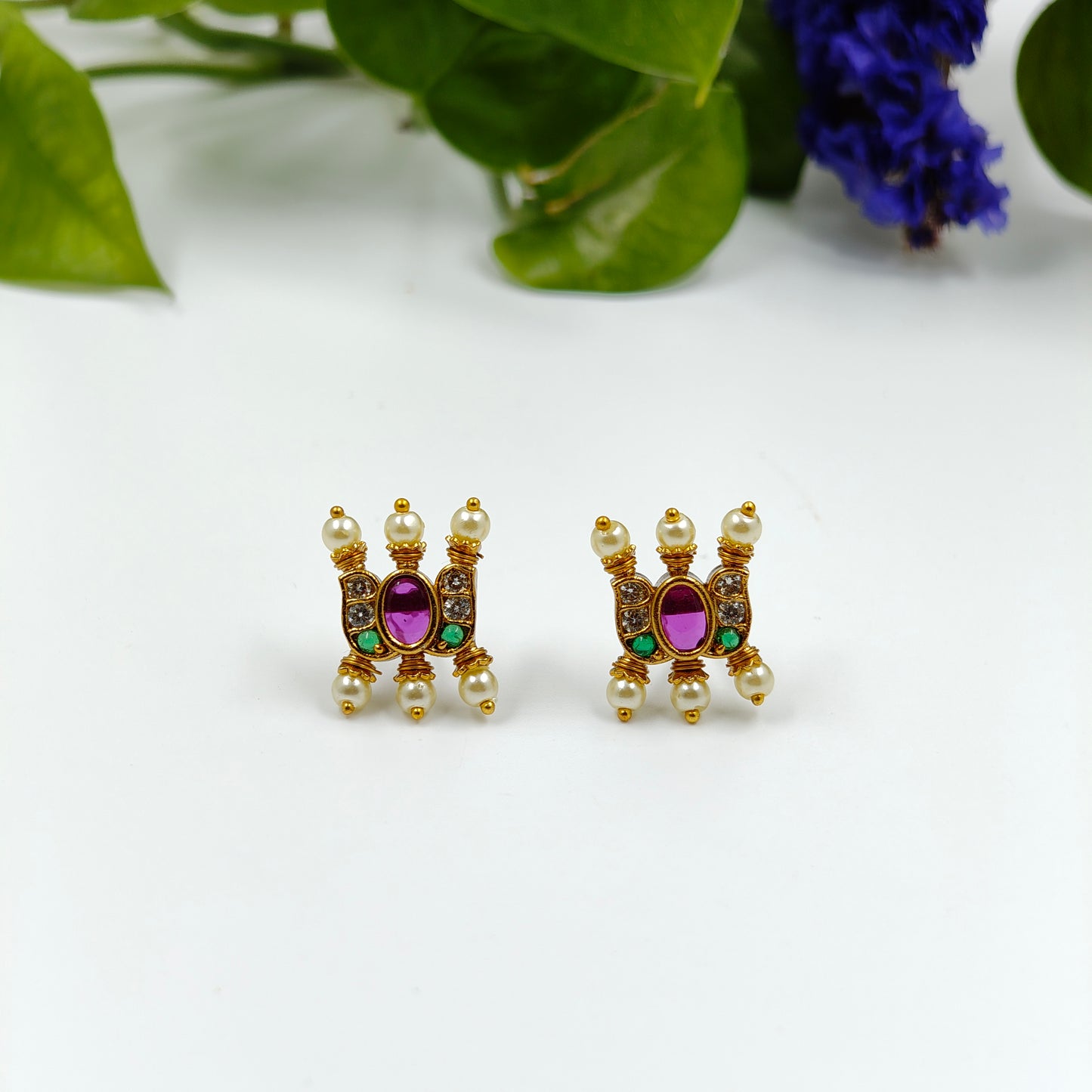 Traditional Kemp Lotus Ear Studs