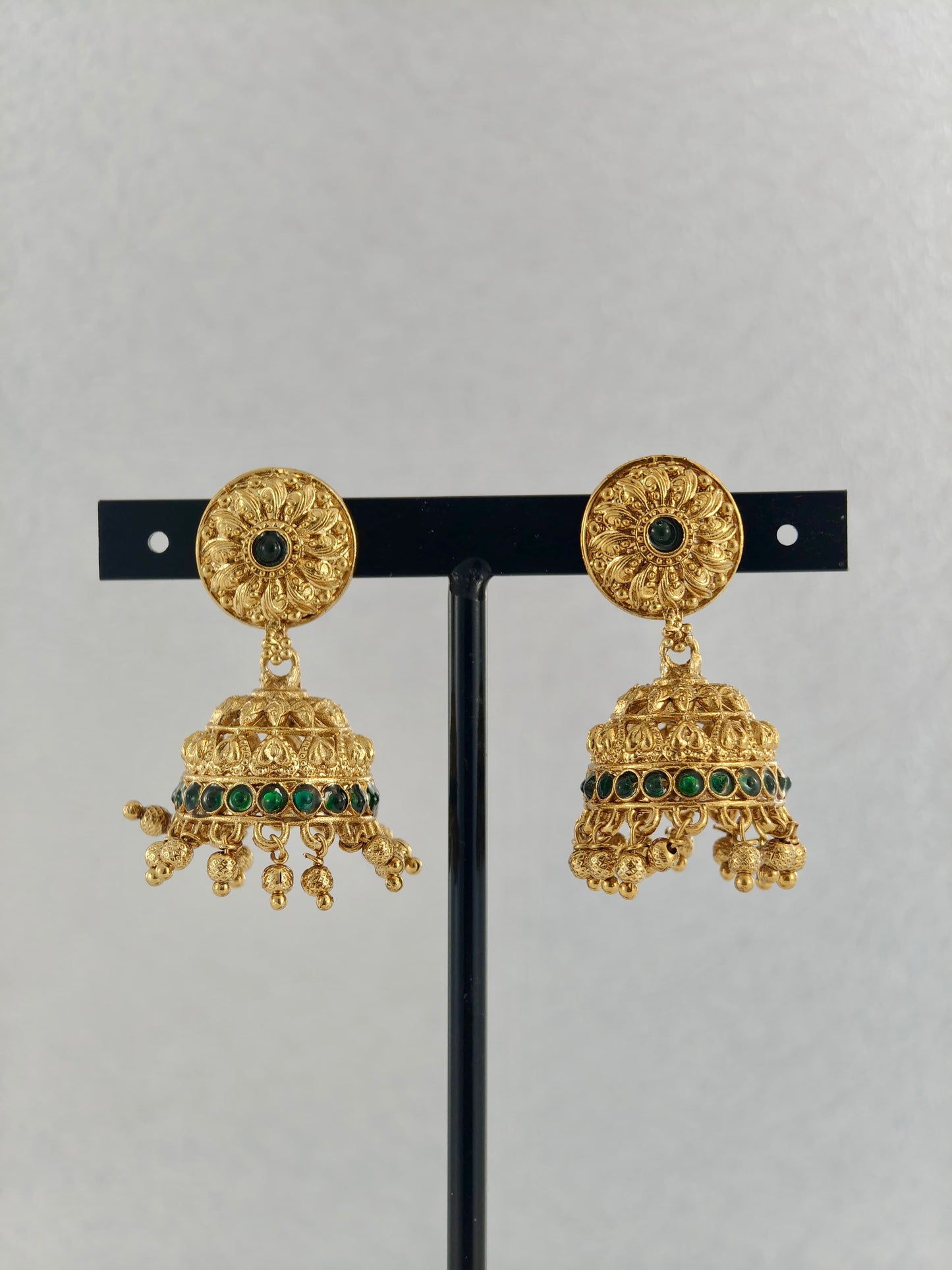 Beautiful Jumka Green stone