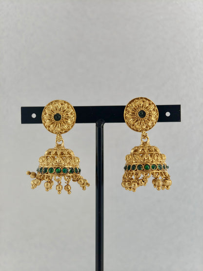 Beautiful Jumka Green stone