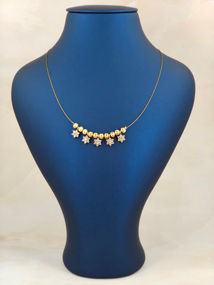 Beautiful  AD Stone Invisible Chain