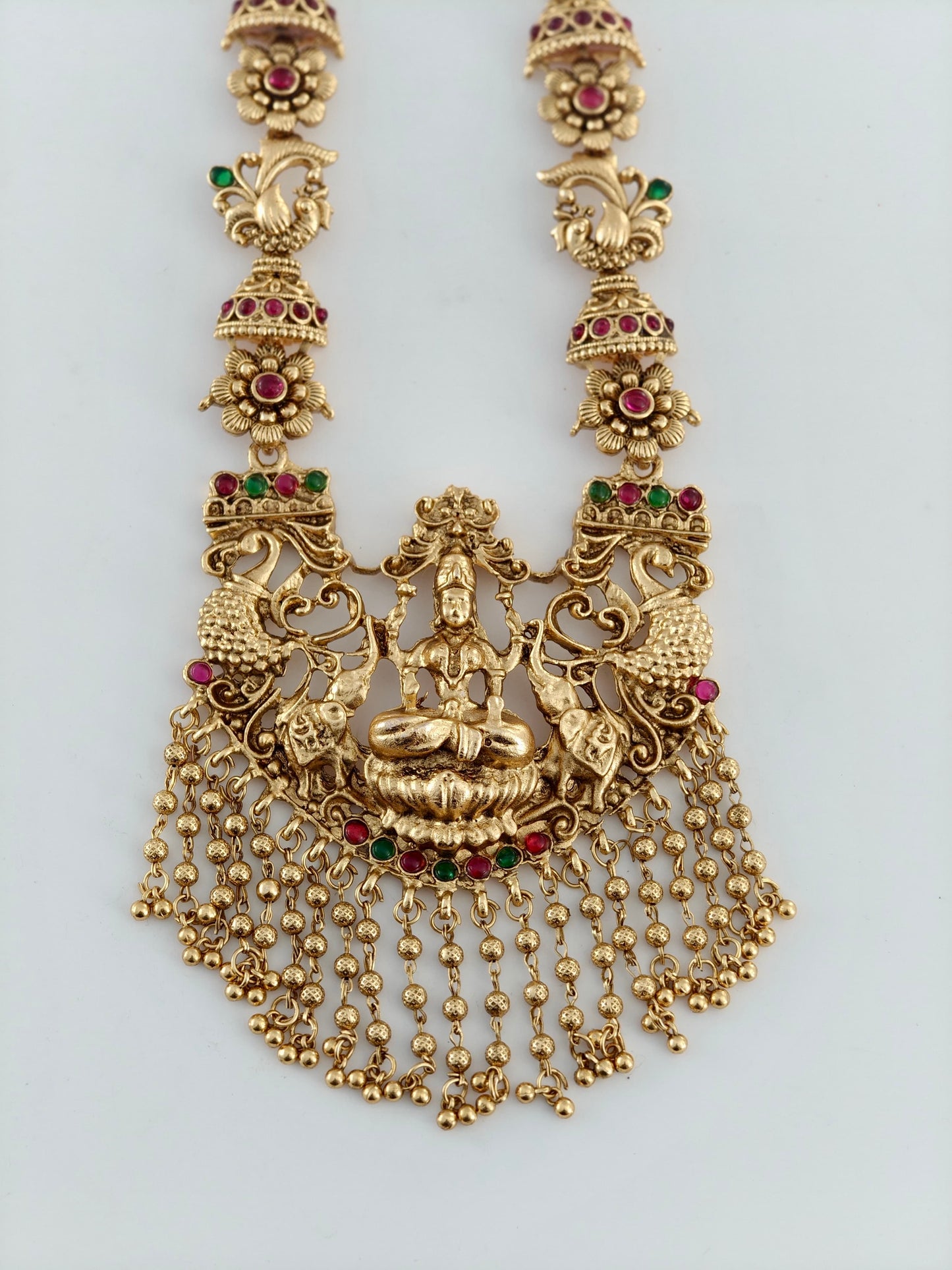 Beautiful Lakshmi Beads Hanging Haaram
