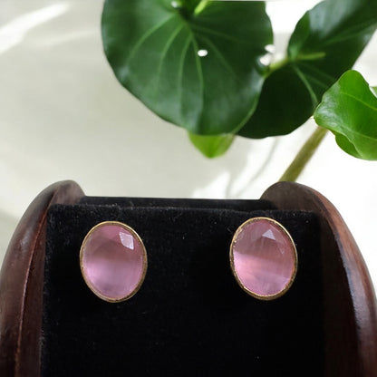 Single Stone Studs (Oval)