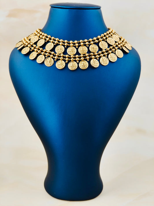 Stunning Double layer Coin Necklace