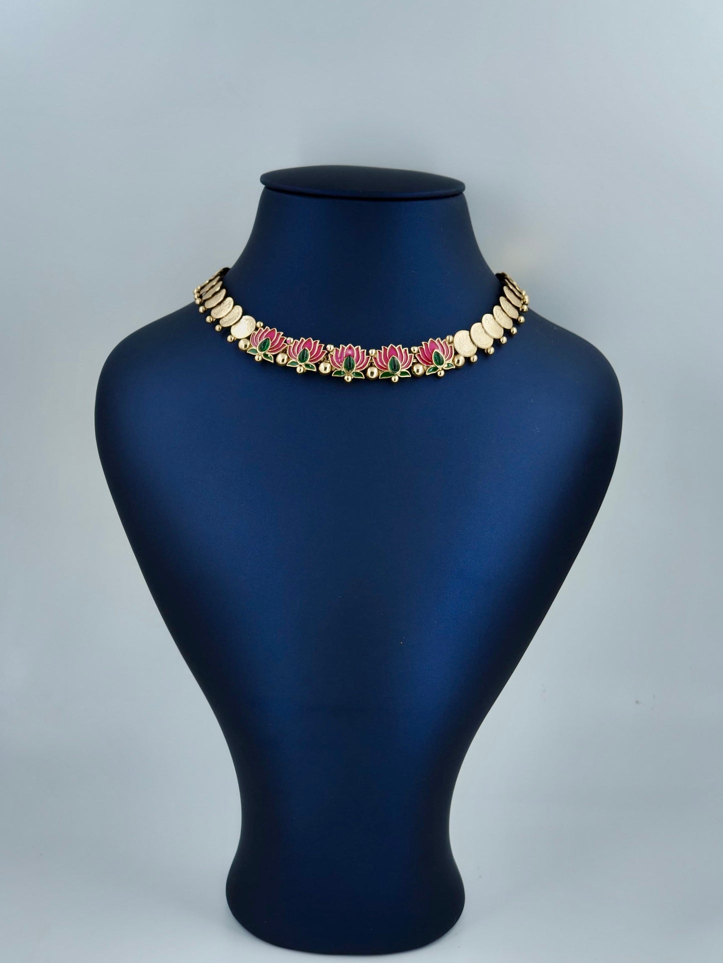 Beautiful Coin Lotus Necklace