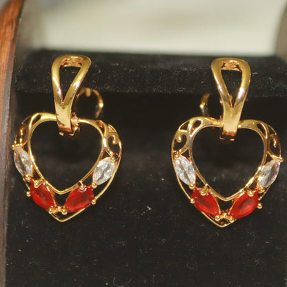 Heart Design Earrings