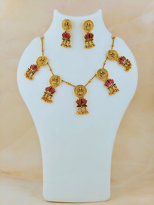 Trending Lotus Coin Necklace