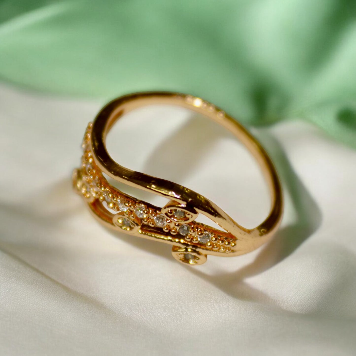 Traditional Design A D Stone Ring